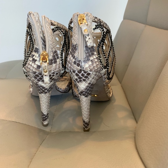 Sergio Rossi Snakeskin Heels - Picture 3 of 8